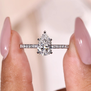 High Quality Lab-Grown Round Cut Diamond <b>Ring</b> 14K Yellow Gold Engagement Wedding Party Jewelry Eternity Vermeil - Product Image 1