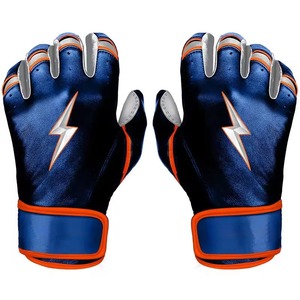 Gants de frappeur de baseball professionnels en cuir pour hommes et femmes, respirants, qualité supérieure, forte adhérence, fermeture auto-agrippante, marque personnalisée - Product Image 3