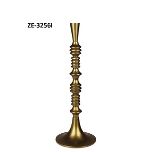 Luxury Handmade Gold <b>Candle</b> Holder with Premium Electroplated SurfaceTapered Handmade Round Shape Candlestick Holder for - Product Image 2