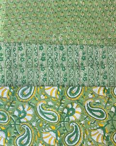 Tissu en coton imprimé à la main, motif Jaipuri traditionnel, 60x60 cm, pour robes - Product Image 4