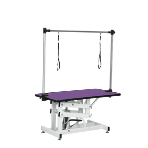 โต๊ะกรูมมิ่งสัตว์เลี้ยงไฮดรอลิกสีม่วงขนาด 42.5 นิ้ว พร้อมแขนรูปตัว 'H' - Product Image 3