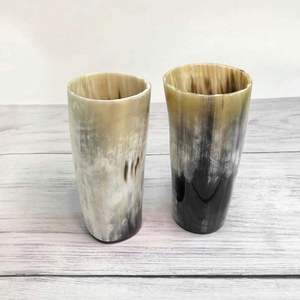 Premium Quality Hand Blown Short Horn Glass Tumbler With Unique Horn Shape Design For Home And Bar Use At Cheapest Price - Product Image 1