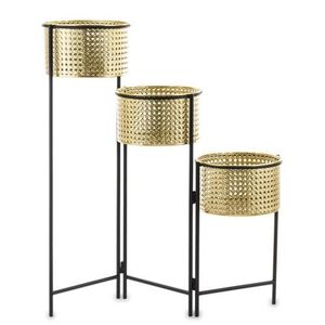 Macetero Decorativo de Metal con Soporte, Macetero Moderno Antiguo, Macetero Colgante, Macetero de Suelo, Macetero de Mesa, Macetero Rústico - Product Image 4