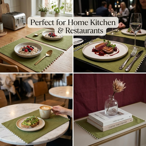 Soft Cotton Table Mat Heat Resistant | Dining <b>Placemat</b> Decorative Kitchen Table Mat | Washable Reusable Personalized Dining Mat - Product Image 4