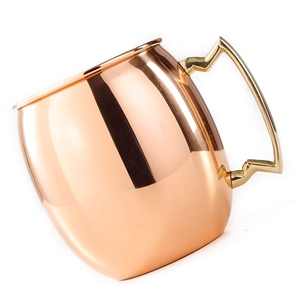 Taza de Cerveza de Cobre Premium Más Vendida, Elegante Vaso para Beber, Construcción Duradera para Agua, Cerveza, Cóctel Moscow Mule, Uso Diario en el Hogar y Bar - Product Image 2