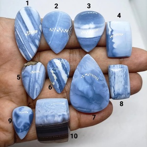 Ópalo Azul Natural Cabujón, Piedra Preciosa Suelta en Formas y Tamaños Variados, Lote de Ópalo Azul para Fabricación de Joyas - Product Image 3