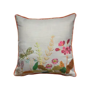 Sarung bantal bordir dengan harga kompetitif lukisan abstrak sarung bantal lempar sarung bantal dekoratif