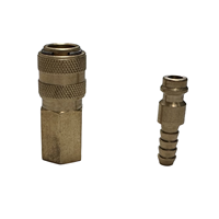 Raccord pneumatique rapide en laiton de type mini européen, interchangeable OEM avec les raccords de tuyau compressé de type Rectus 21