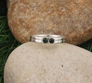 Bague Solitaire Classique Bohème Faite à la Main en Argent Sterling 925 avec Onyx Noir Taille Brillant Sertie Clos, Certifiée pour Mariage et Fêtes - Product Image 1