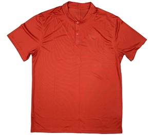 Polo de Punto Rojo de Manga Corta para Hombre, Color Sólido, Diseño Casual con Botones, Corte Regular - Product Image 1