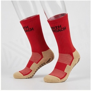 North Approach Red <b>Knee</b> <b>High</b> Athletic <b>Socks</b> Breathable Running <b>Socks</b> for Adults Summer Season - Product Image 3