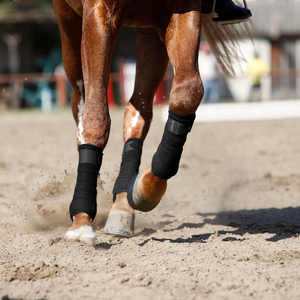 Bandages de polo pour chevaux en polaire respirante, avec bande élastique résistante, pour l'entraînement, l'exercice et les blessures, couleur et logo personnalisés - Product Image 6