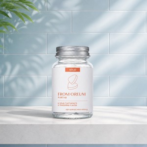 [FROM OREUM] Articles de toilette pour hôtel : Dentifrice solide saveur mandarine de Jeju, 60 comprimés pour les salles de bain des clients d'hôtel - Product Image 4