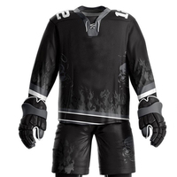 Conjuntos de Uniformes de Hockey sobre Hielo Impresos con Diseño Personalizado, Logotipo Personalizado, Talla Personalizada, 100% Poliéster, Ecológicos, Transpirables, en Stock