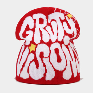 Bonnet tricoté unisexe OEM personnalisé de haute qualité 100 % acrylique, avec étiquette tissée teinte à la lettre, pour l'hiver, le ski et le pêcheur, modèle adulte courant - Product Image 3