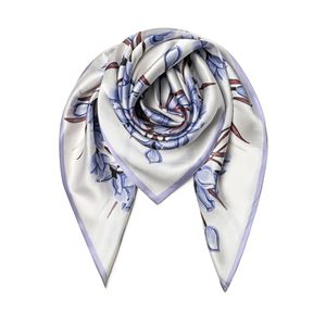 Exclusive Women <b>Silk</b> Scarf Custom Printed Luxury <b>Silk</b> <b>Head</b> Scarf Square Neck <b>Wrap</b> Fashion Bandana OEM Bulk Wholesale - Product Image 1