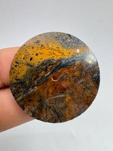 หน้าปัดนาฬิกาหรูหรา A K Gems Natural Pietersite ขนาด 32 มม. หนา 0.60 มม. รูตรงกลาง 2 มม. อุปกรณ์เสริมสำหรับทำนาฬิกาที่ปรับแต่งได้ - Product Image 4