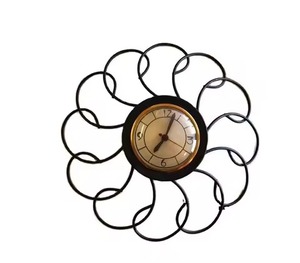Blue Color Art Deco Wall <b>Clock</b> with Quartz Movement Needle Display Silent Sweep Movement 65 CM for Home Living Room Bedroom - Product Image 3