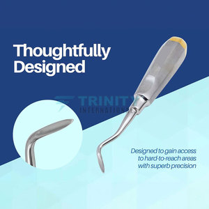 Instrumento Médico Ergonómico Manual Angular, Elevador de Raíces Dentales, Herramienta de Extracción de Dientes para Cirugía Dental - Product Image 6