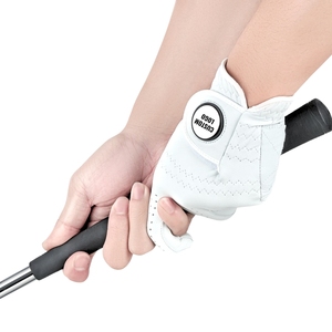 Guantes de Golf Personalizados de Fábrica con Marcador de Bola Magnético Desmontable, Logotipo, Piel de Oveja Indonesia Blanca, Perforados con Láser, Guantes Deportivos VN - Product Image 5