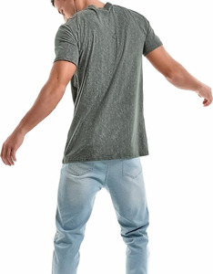 Camiseta de Cuello Redondo de Algodón Premium para Hombre, Corte Regular, Informal, Ecológica, Transpirable, 180g, Tallas S-4XL, OEM, ODM, Logotipo Personalizado - Product Image 2