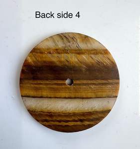 Cadran de montre en pierre d'œil de tigre naturelle, cadran de montre en pierre précieuse polie pour montres de luxe personnalisées - Product Image 4