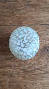 Handmade Modern Blown <b>Glass</b> <b>Vase</b> Artistic White Dot Pattern <b>Small</b> Tabletop Flower Vessel Home Decor Wedding Diwali - Product Image 2