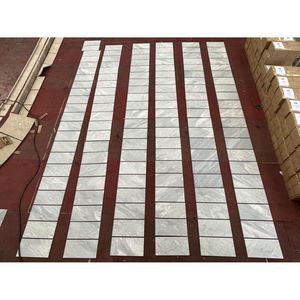 Mármol de Carrara Gris de 12*24 Pulgadas para Revestimiento de Paredes, Acabado Texturizado OL, Mármol Natural Genuino con Ranuras 3D - Product Image 1