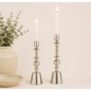 Exclusive Polished Aluminum Candle <b>Holder</b> Set for Modern Home Decor Metal <b>Candlestick</b> for Wedding And Hotel Tabletop Decoration - Product Image 2