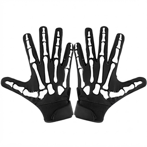 Gants de football américain super adhérents populaires 2026, couleur personnalisable sur la paume, gants de football américain personnalisés avec motifs d'os - Product Image 2