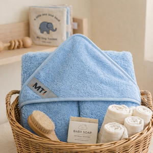 Toalla con Capucha para Bebé, 100% Algodón de Rizo, Envoltura para Baño Infantil, 75x75cm, 300 GSM, Suave y Absorbente, Certificación OEKO-TEX, Toalla de Baño de Lujo para Guardería - Product Image 3