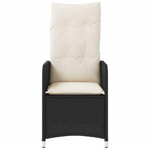 Juego de 2 Sillas Reclinables de Jardín en Color Blanco Crema y Negro - Product Image 5