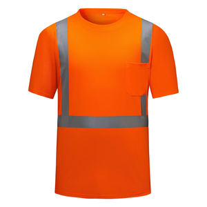 Camisa de Seguridad de Calidad Premium, Ropa de Trabajo Reflectante, Camisa Ligera y Transpirable, Talla Regular, Camisa Reflectante de Alta Visibilidad - Product Image 1