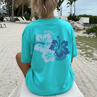 High Quality Silk Screen Printed Summer Plus Size Women's Jersey Short Sleeve T-Shirts Latest Design Crew Neck Slim Fit Casual