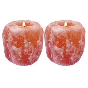 Support de Bougie en Sel de l'Himalaya Fait Main, Sculpté Style Amour, Lampe Décorative en Cristal Naturel pour Cadeau (Vente en Gros) - Product Image 6
