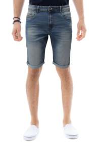 Shorts en jean amples pour hommes, personnalisés par le fabricant, 100 % coton, impression numérique, avec taille élastique et poches - Product Image 5