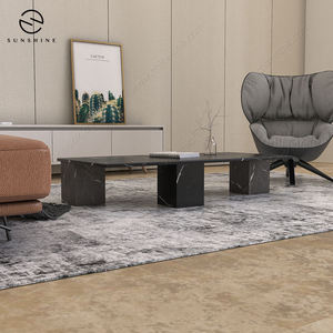 Mesa de Centro Rectangular Minimalista de Mármol con Base de Patas para Sala de Estar, Mueble de Interior con Diseño Duradero - Product Image 3
