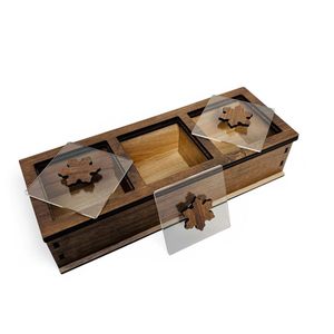 Boîte à épices en bois naturel faite à la main, style nautique, écologique, lavable au lave-vaisselle, conteneur de rangement pour masala pour la cuisine - Product Image 5