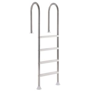 Scala per Piscina a 4 Gradini Rinforzata con Doppi Corrimano Antiscivolo, Struttura in Acciaio Inossidabile, Capacità di Carico 120 kg - Product Image 6