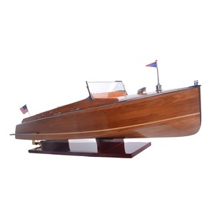 B033 - Chris Craft L80 Runabout Ecológico, Modelo Náutico de Madera de Cedro Pintado a Mano, Origen Vietnam, Tema Deportivo, OMH - Product Image 5