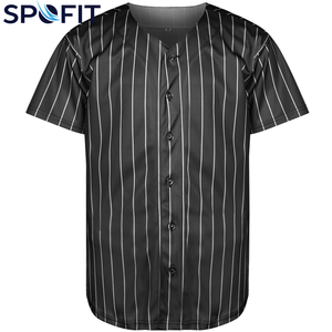 Maillot de baseball personnalisé pour homme, grande taille, col en V, entièrement boutonné, respirant, séchage rapide, imprimé par sublimation, vêtements de sport - Product Image 6