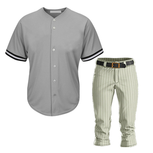 Camiseta y Pantalones de Béisbol Transpirables de Alta Calidad con Botones, Ropa Deportiva para Clubes Escolares, Descuento por Volumen, Jersey de Softbol Estampado - Product Image 1