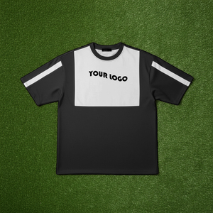 T-shirts pour hommes de haute qualité en jersey 100% coton 180g, logo imprimé numérique personnalisé, coupe ample, respirant, épaules tombantes, bicolore - Product Image 2