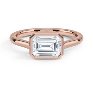Classic Solitaire <b>Ring</b> with Elegant Bezel Setting in Yellow Gold - Product Image 5