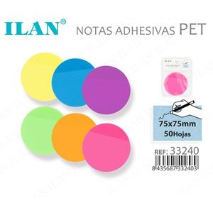 Ilan Rotolo di Foglietti Adesivi Rotondi 75x75 mm, 50 Fogli - Product Image 3
