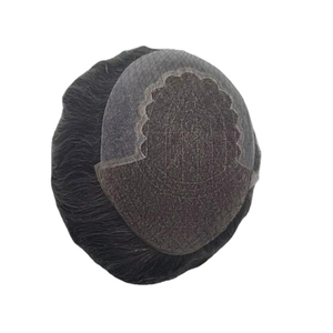 Q6 Model 100% Human Hair Lace Front <b>Wig</b> for <b>Men</b> Remy Indian Hair Customized Color Middle/Center Design Taz Hair BD - Product Image 2