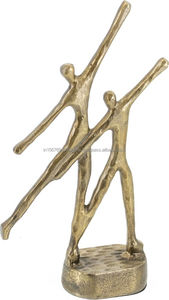 Sculpture en aluminium fini antique modèle BestQuality Gentleman incroyable Sculpture Statue pour étagère de vitrine de bureau décorative - Product Image 3