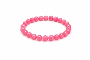 Natural Pink Jade Gemstone <b>Bracelet</b> Handmade Beaded Crystal <b>Bracelet</b> Birthstone Gift <b>Healing</b> Jewelry for Women - Product Image 4