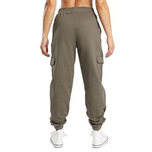 Vente en gros de pantalons de sport surdimensionnés de luxe pour femmes pantalons de sport en polaire de haute qualité logo personnalisé décoration en dentelle course à pied Fitness hiver - Product Image 5