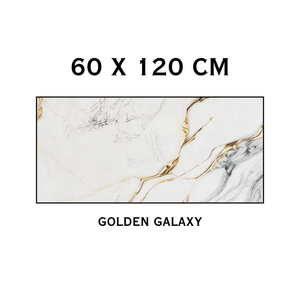 กระเบื้องปูพื้นลายหินอ่อนขนาด 60 x 120 ซม. กระเบื้องพอร์ซเลนผิวมันสีขาวดำลายทอง สำหรับตกแต่งภายในห้องน้ำและห้องนั่งเล่น - Product Image 6